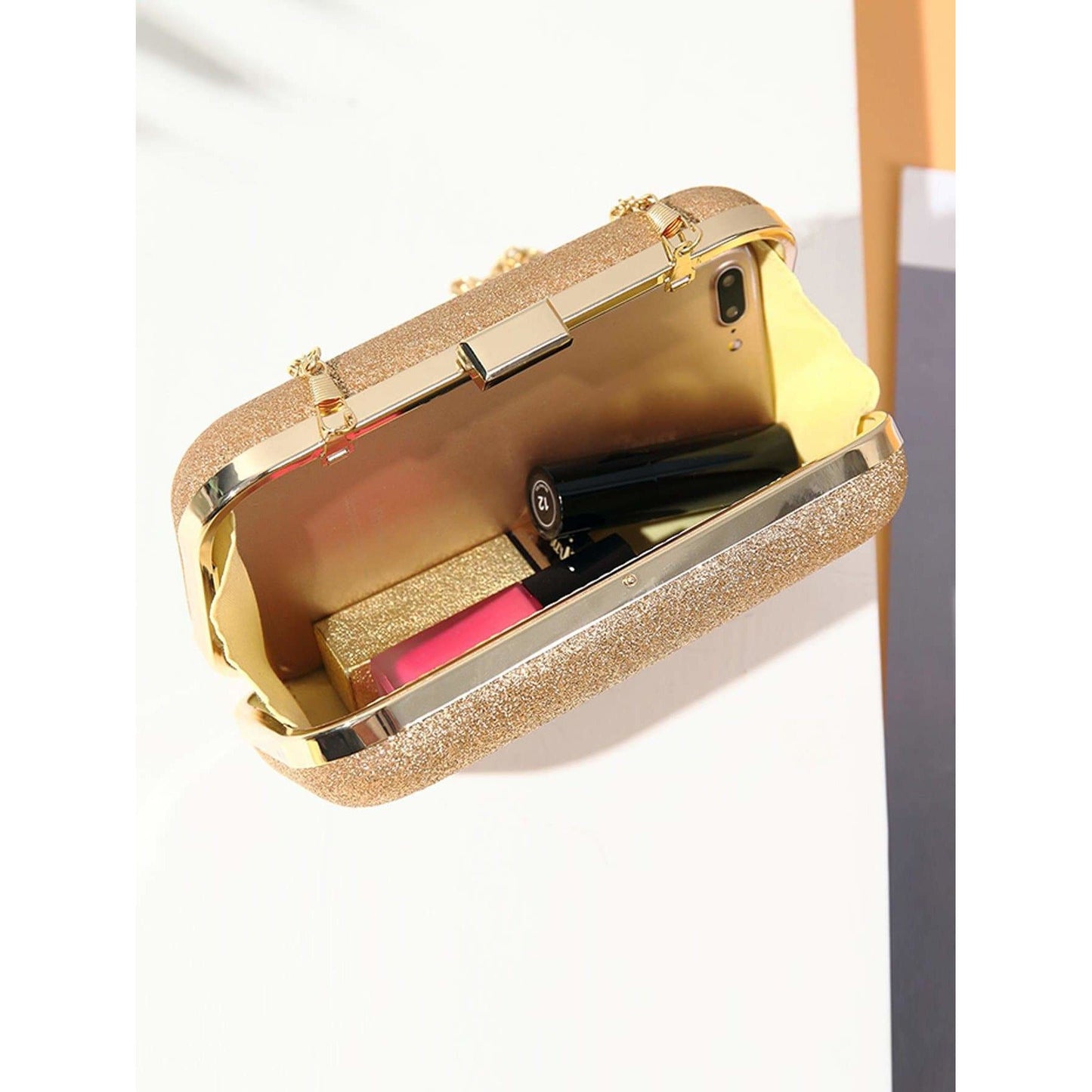 Glitter Chain Clutch Bag