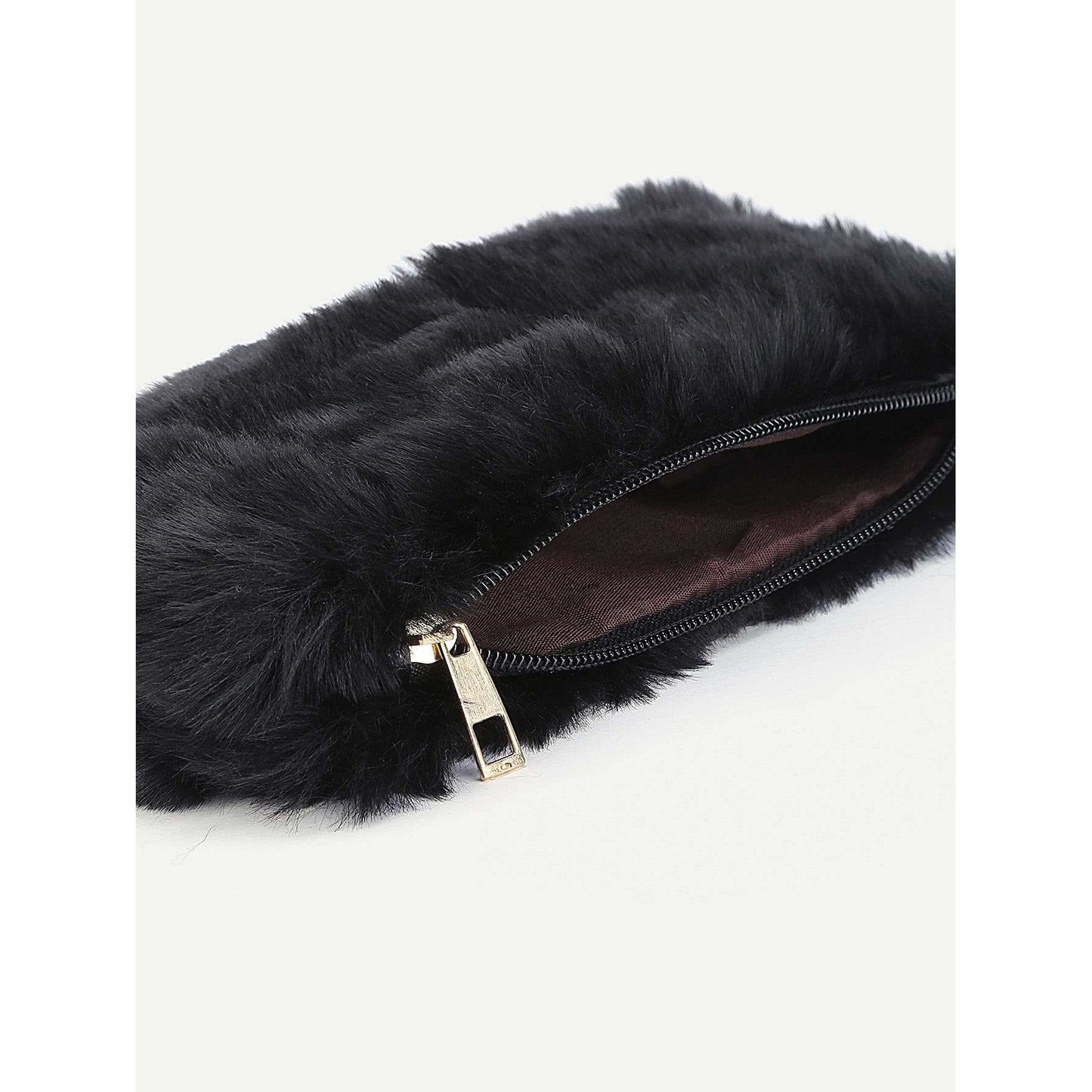 Faux Fur Design Clutch Bag