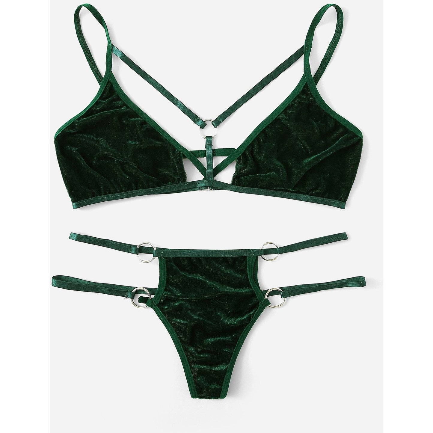 Devine Velvet Lingerie Set