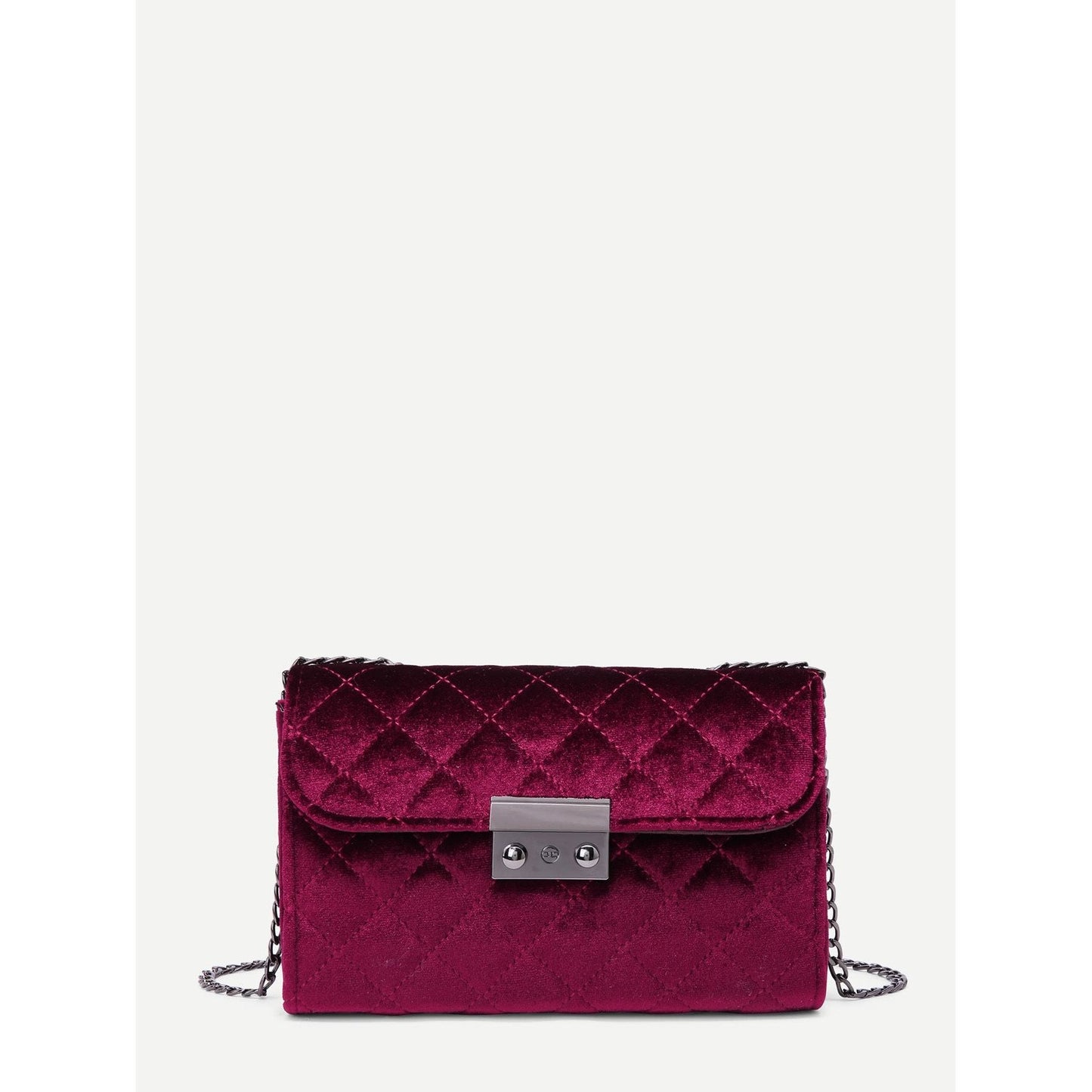 Quilted Velvet Chain Bag