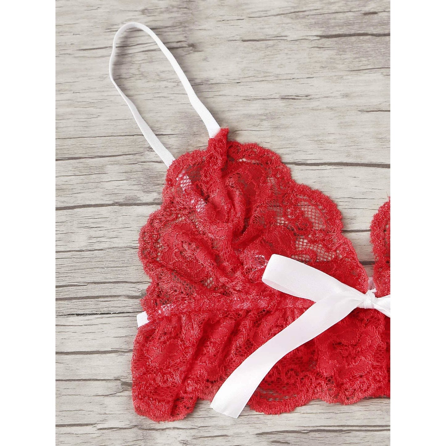 Bre Tie Side Lace Lingerie Set