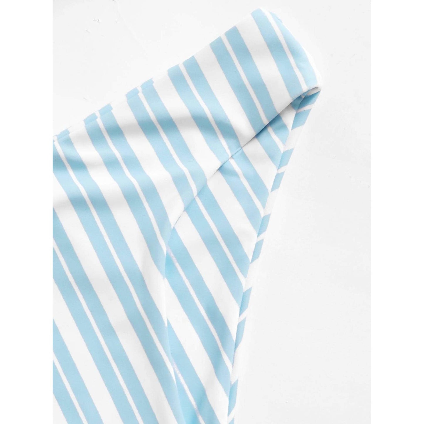 Lucky Striped Knot Front Bikini Set