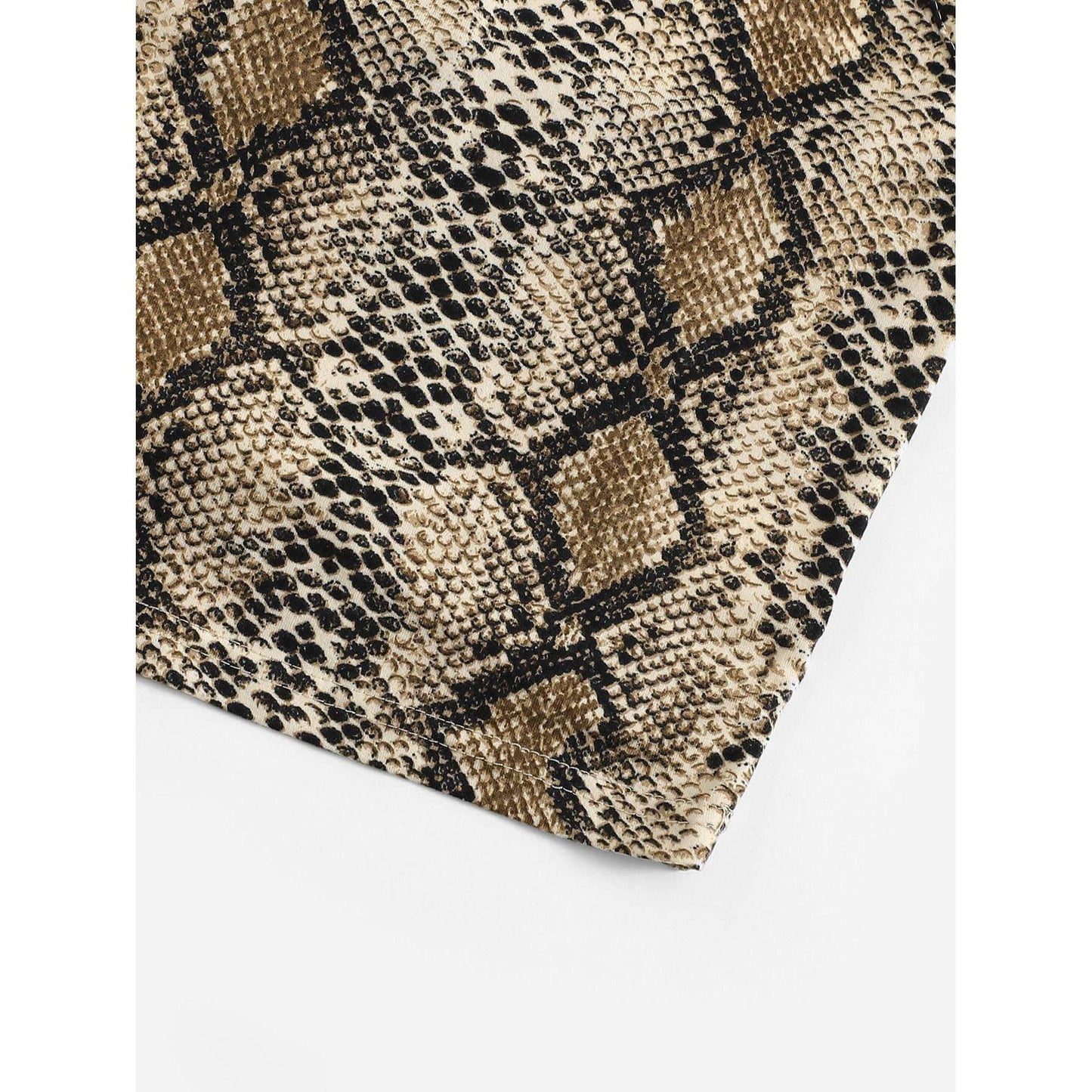 Angie Snakeskin Crop Top