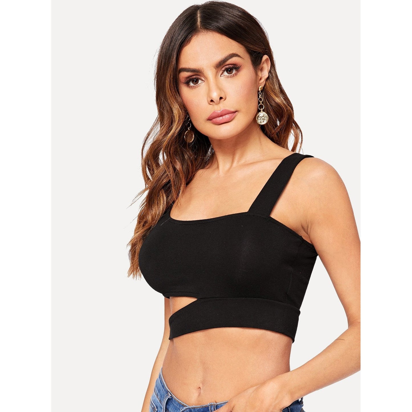 Crossbody Crop Top