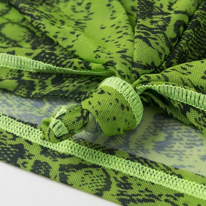 Neon Tiger Stripe Micro Bikini Set