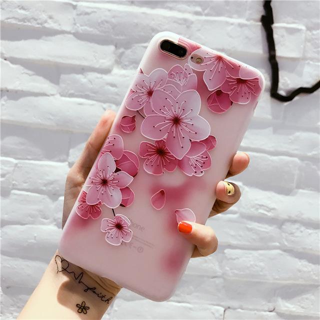 Cute Floral & Kitty Case