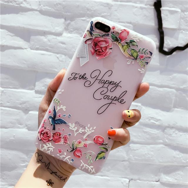 Cute Floral & Kitty Case