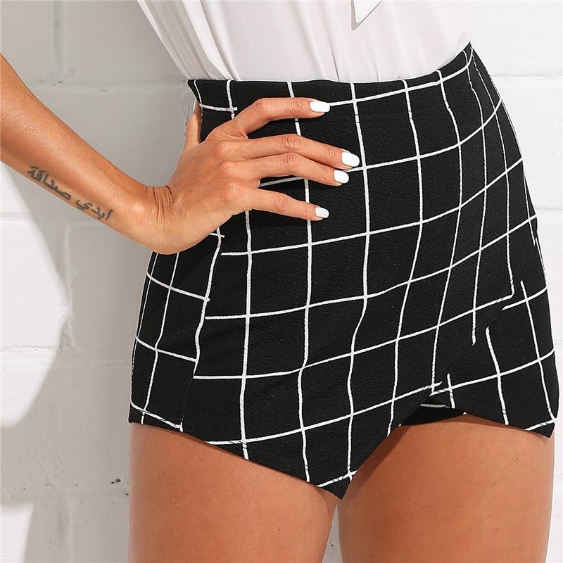 Cici Grid Shorts