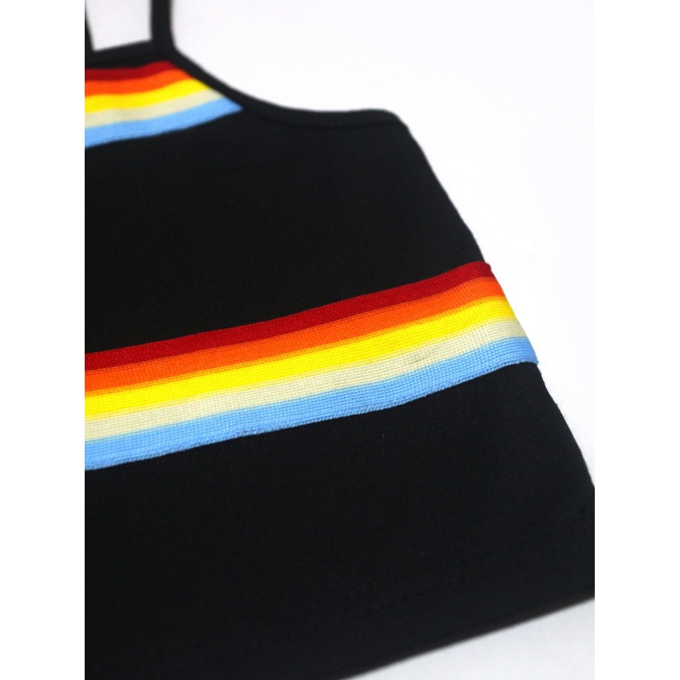Rainbow Stripe Crop Top