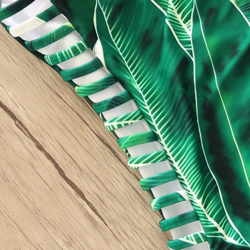 Tropical Green One Piece Swimsuit