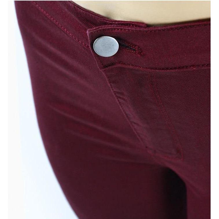 Irma Burgundy High Waist Pants