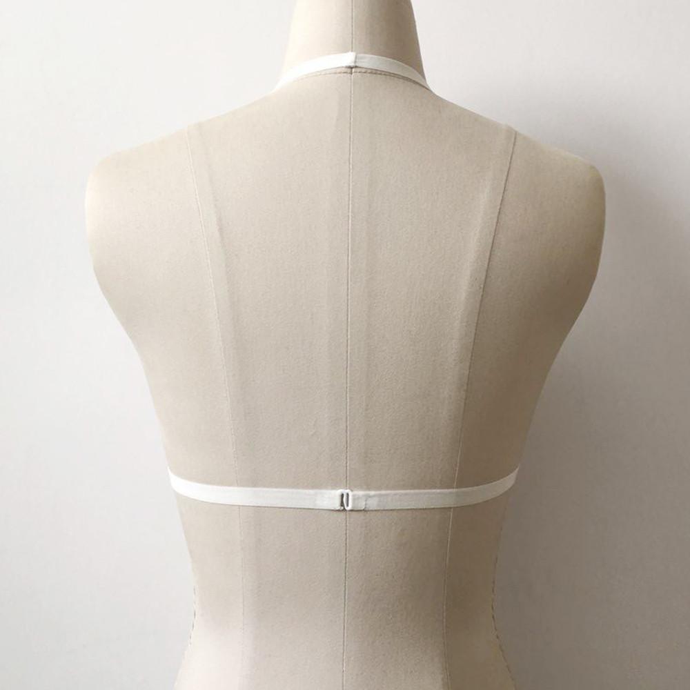 Misty Floral Embroidered Halter Bralette