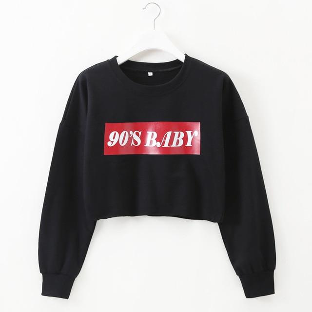 90's Baby Cropped Sweatshirt