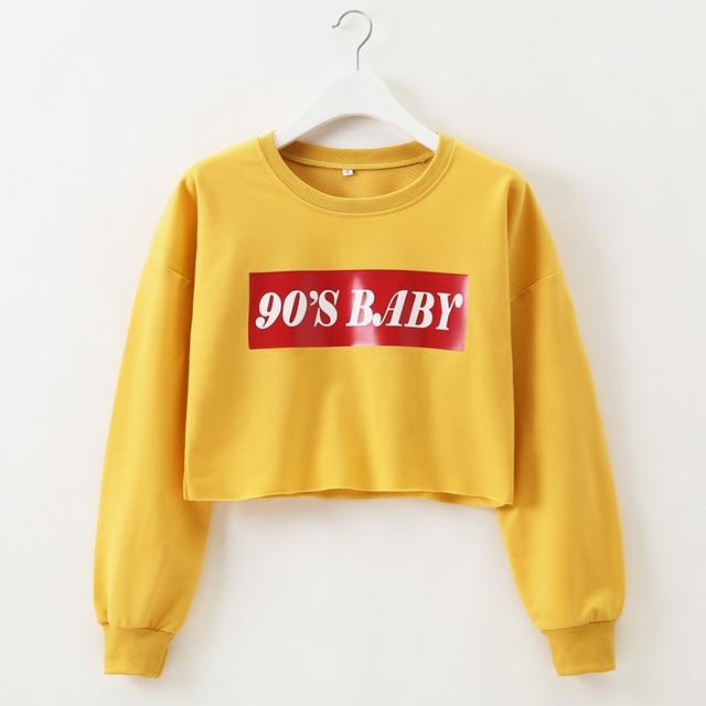 90's Baby Cropped Sweatshirt