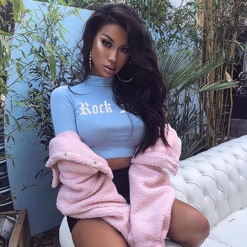 Iliana Rockmore Turtleneck Crop Top