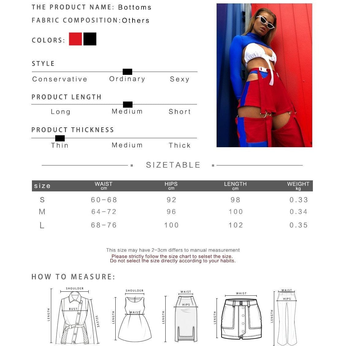 Almae Strapped Splice Colour Pants