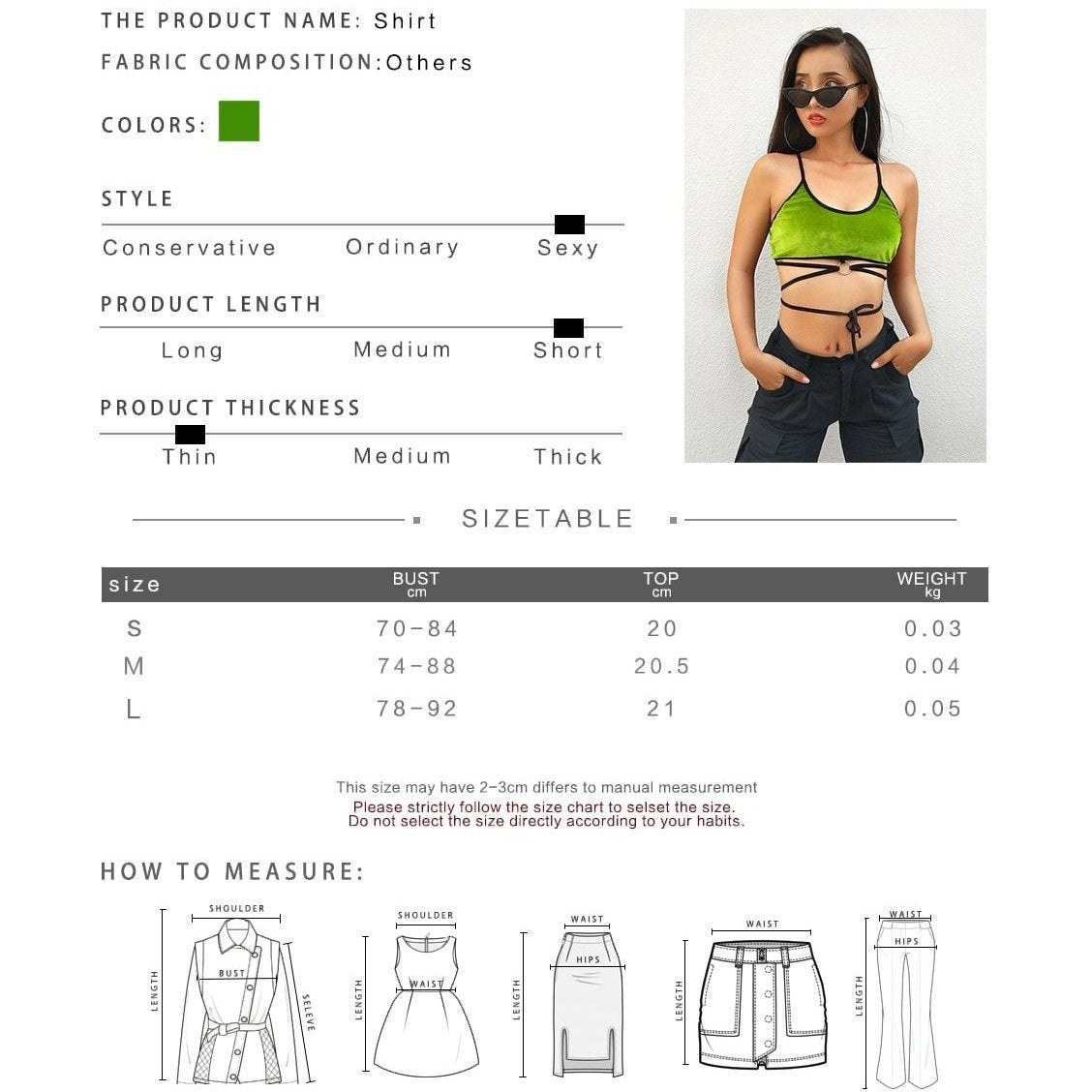 Kerrie Green Halter Crop Top