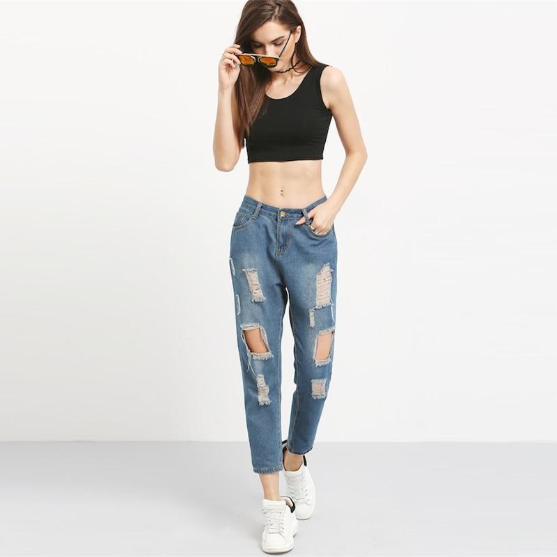 Allain Distressed Boyfriend Jeans