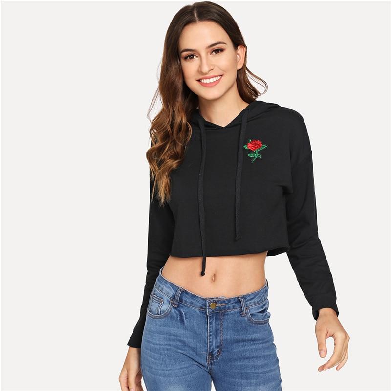 Merry Rose Embroidered Sweatshirt