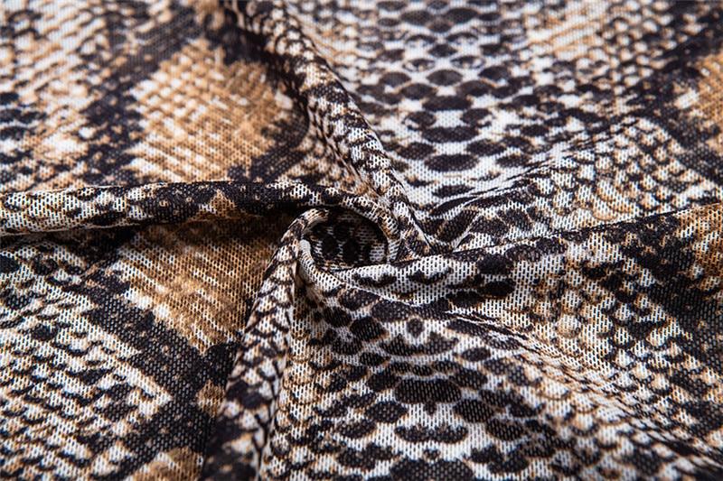 Medusa Sheer Snake Print Crop Top