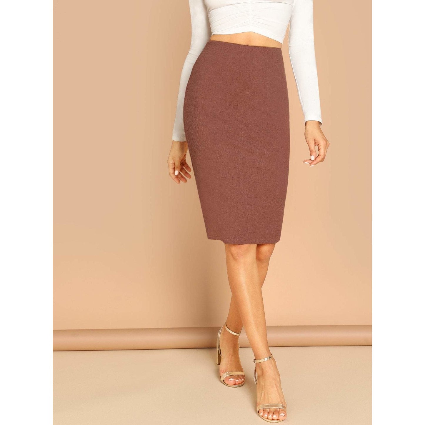 Slim Fit Pencil Skirt