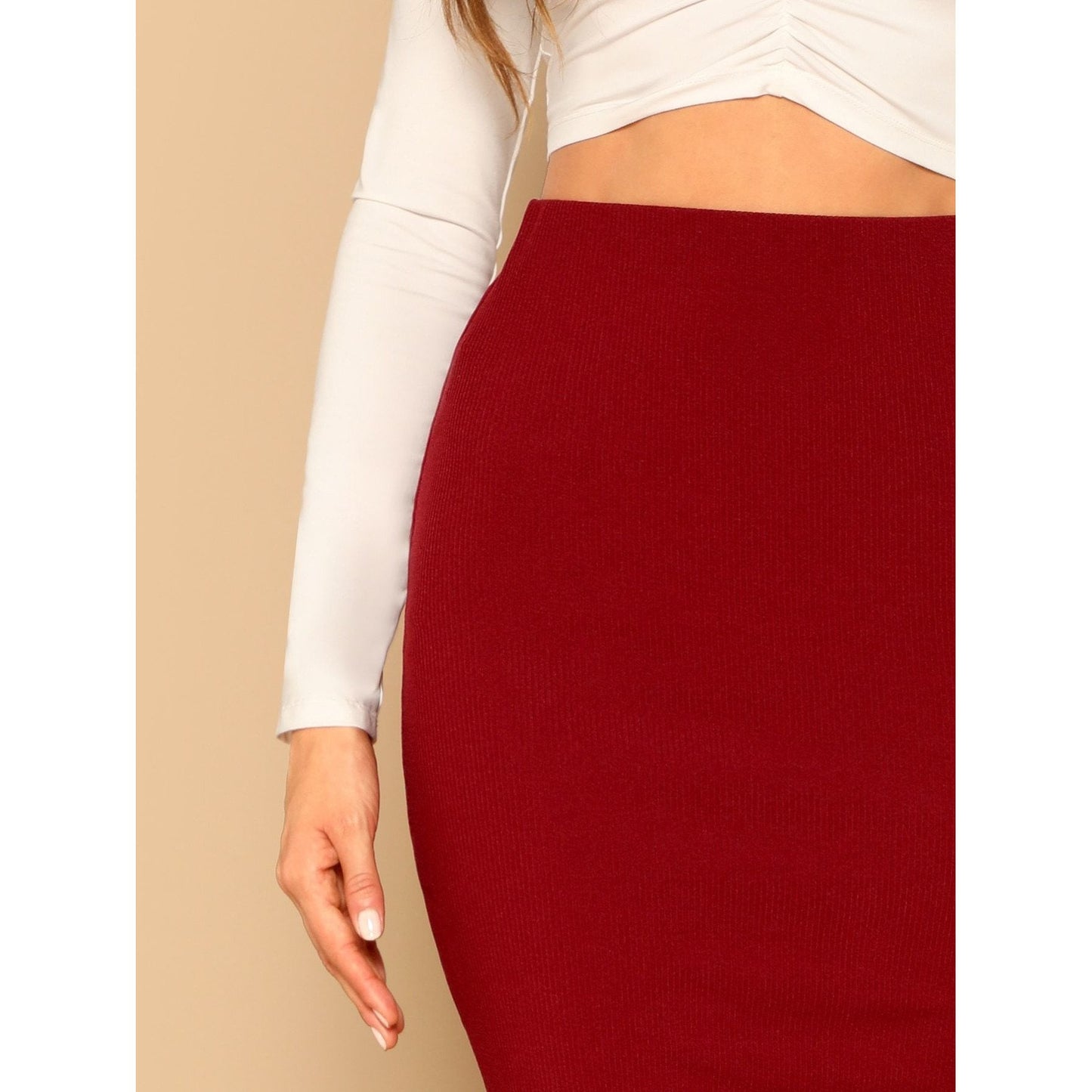 Slim Fit Pencil Skirt