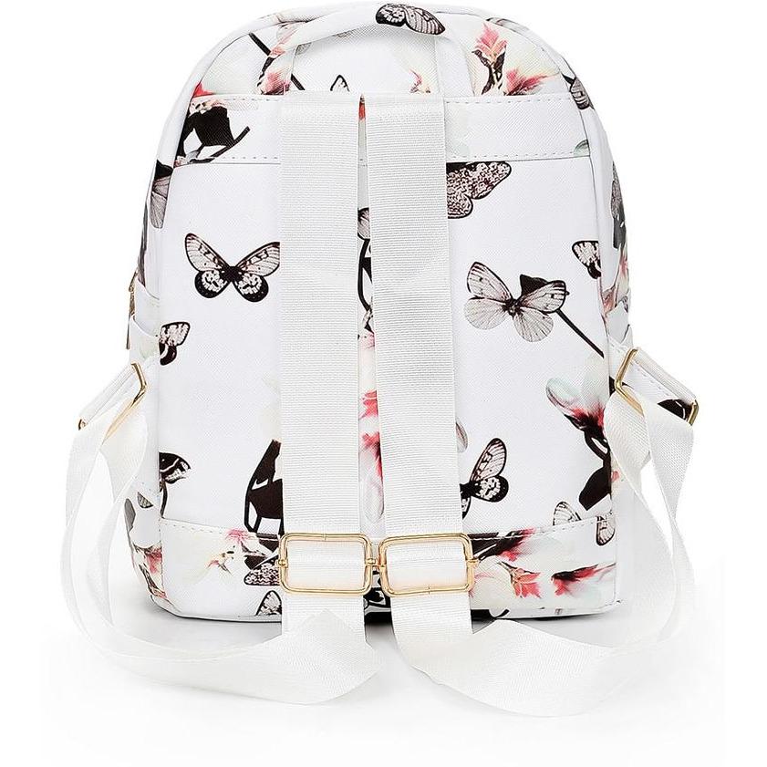 Vintage Flower Print Backpack