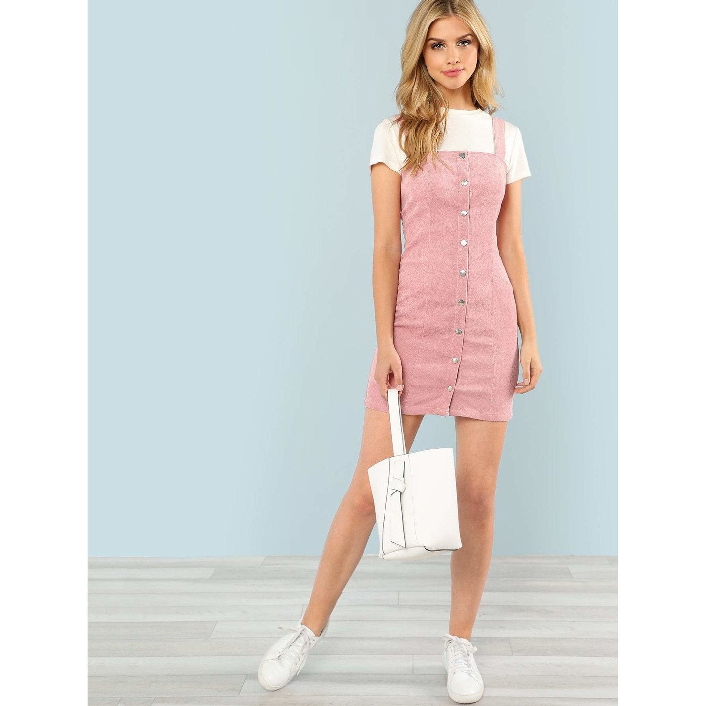 Jessey Thick Strap Button Up Dress