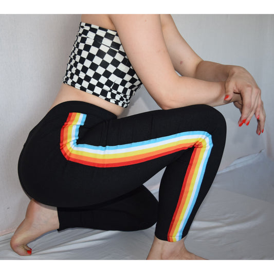Rainbow Stripe Side Jeans