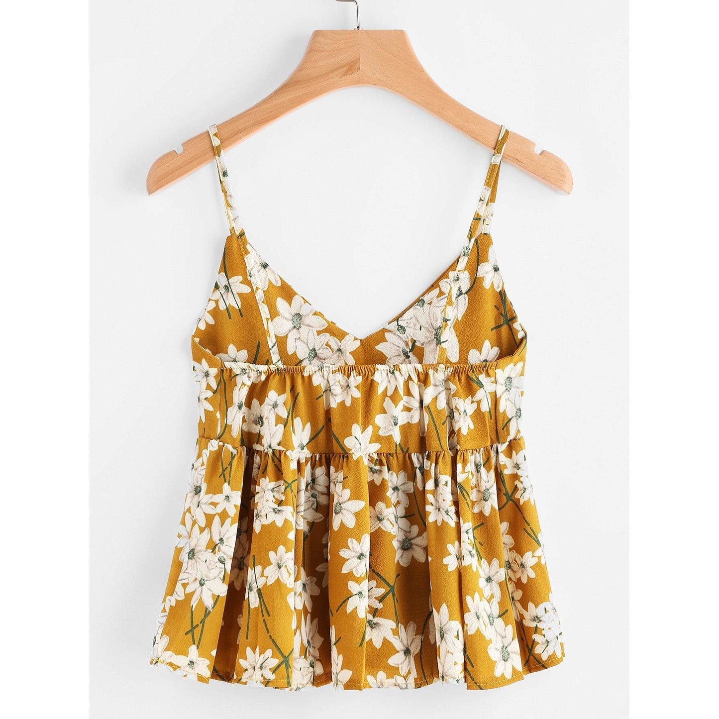 Floral Print Random Babydoll Cami Top
