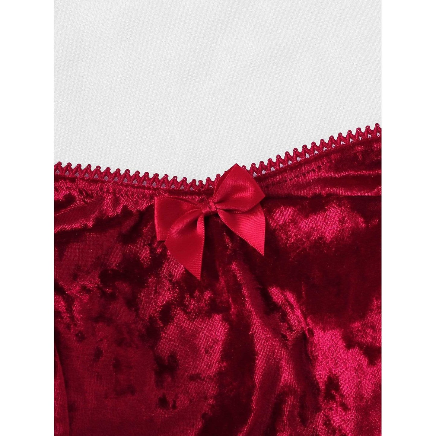 Marilyn Bow Velvet Cami Pajama Set