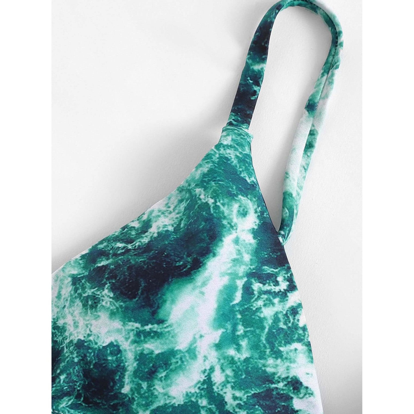 Cool Green Marble Bikini Set