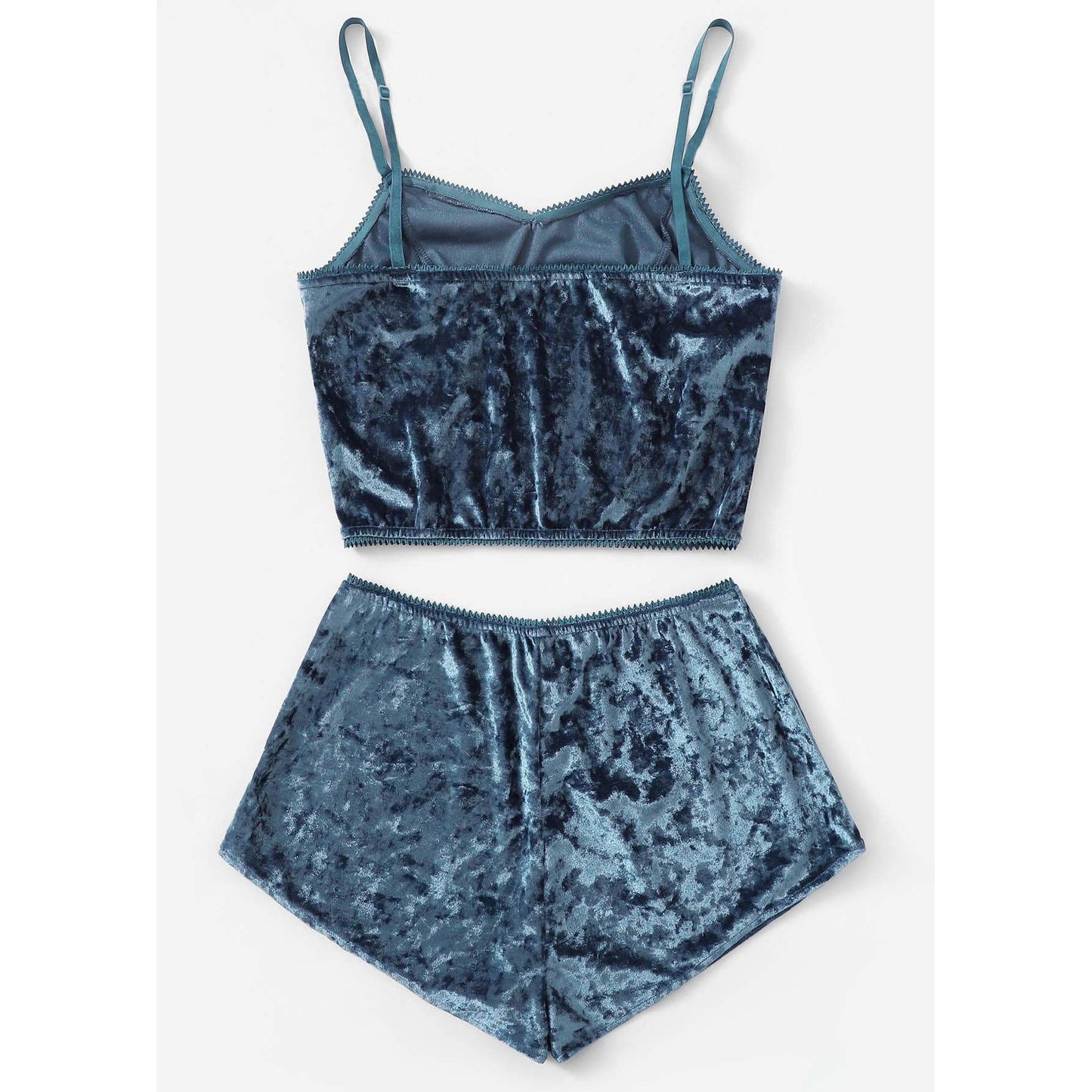 Marilyn Bow Velvet Cami Pajama Set