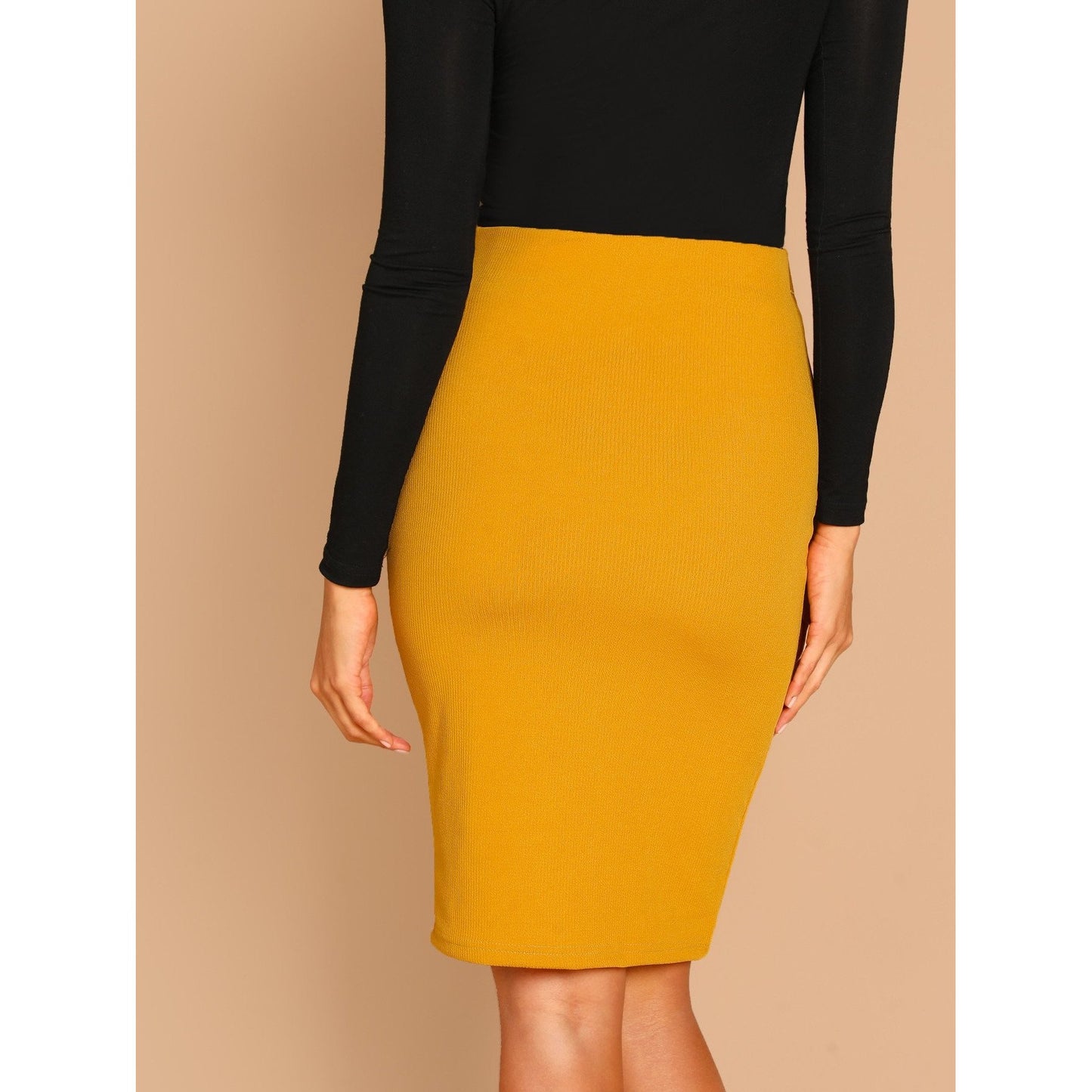 Slim Fit Pencil Skirt