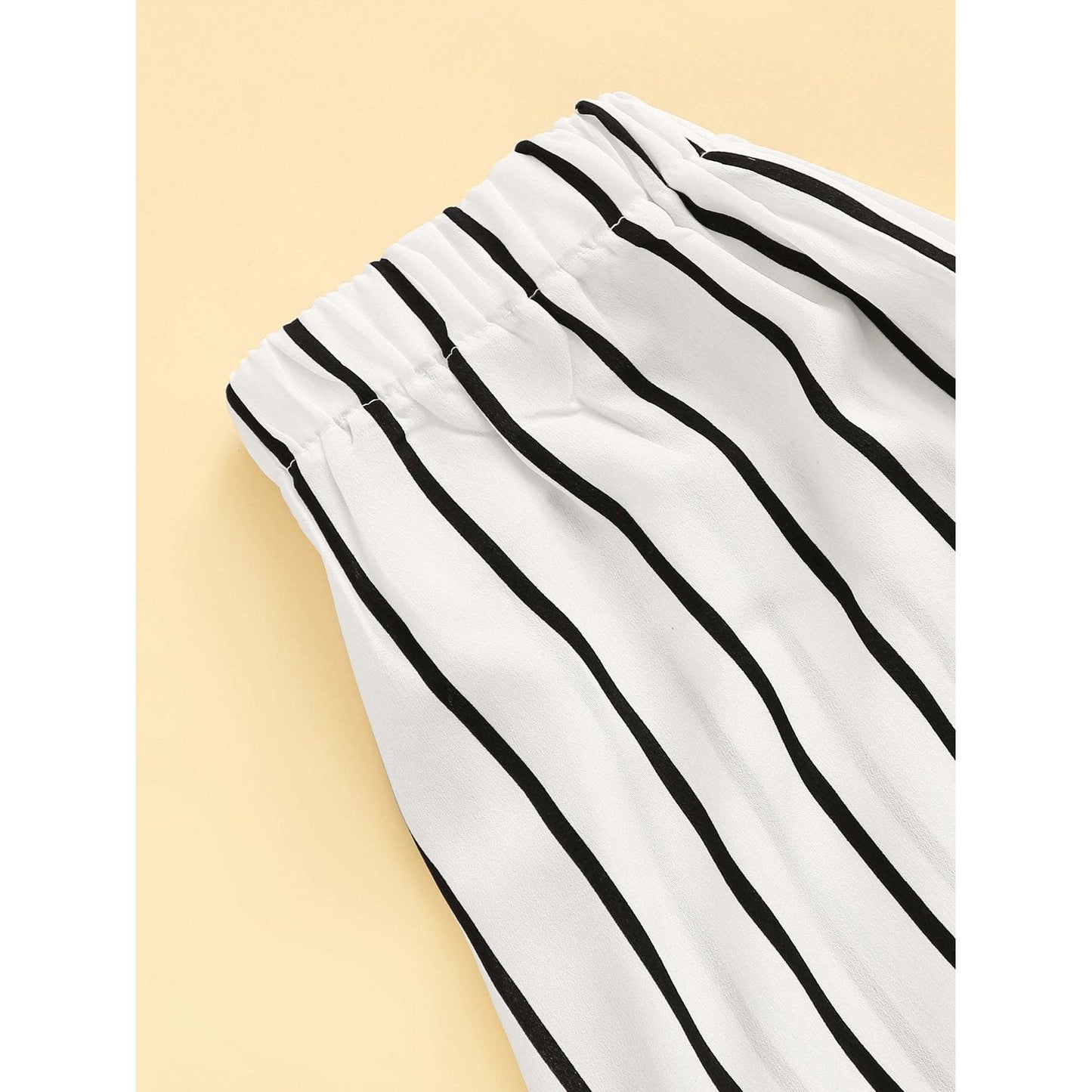 Camille Knot Back Striped Set