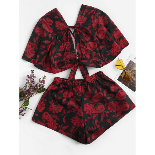 Jessey Floral Print Knot Set