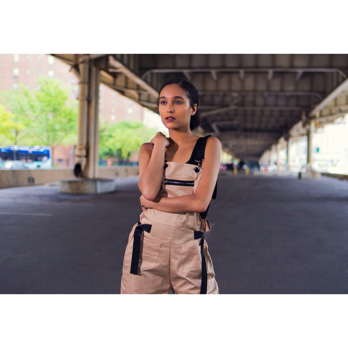 Crystal Adjustable Waist Overall