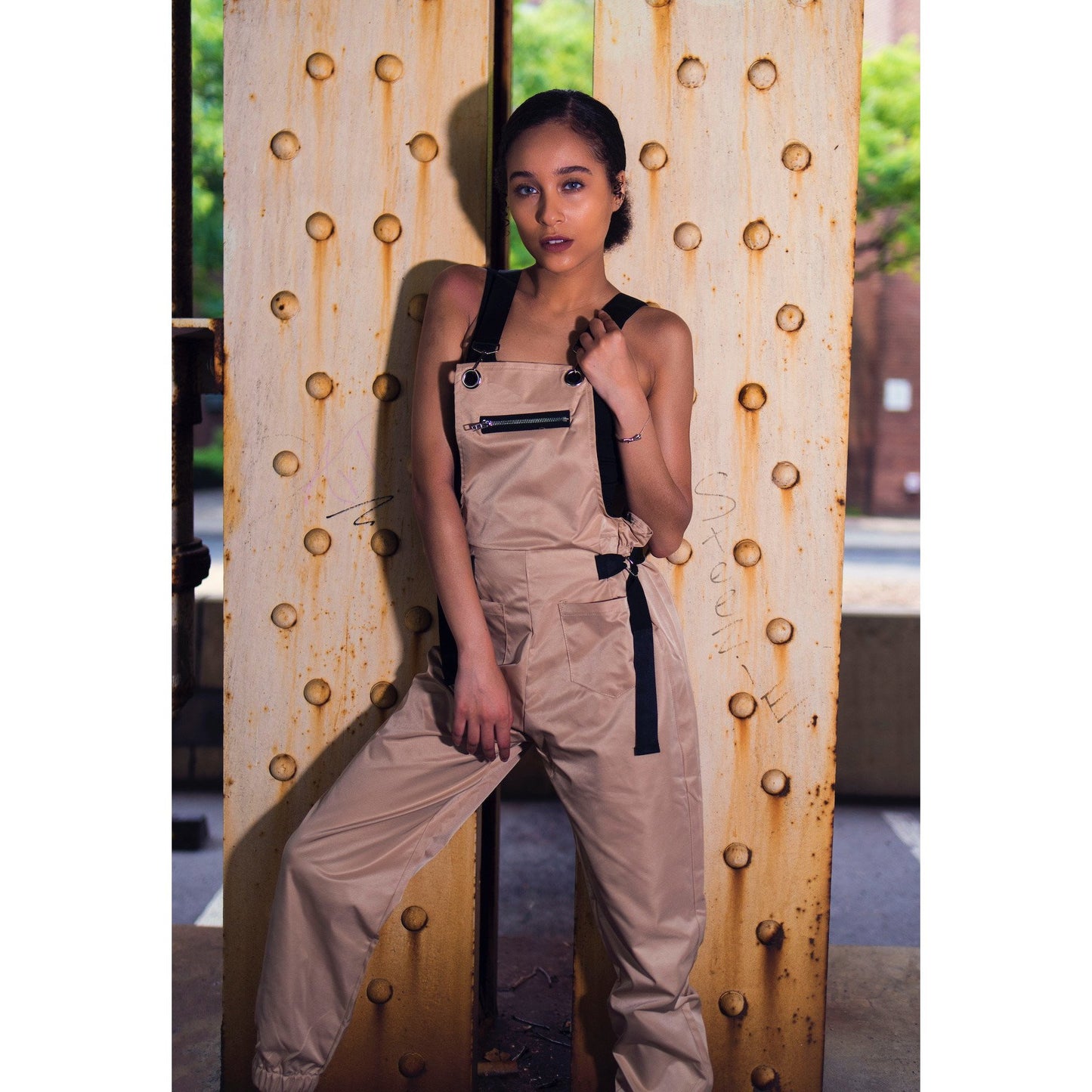 Crystal Adjustable Waist Overall