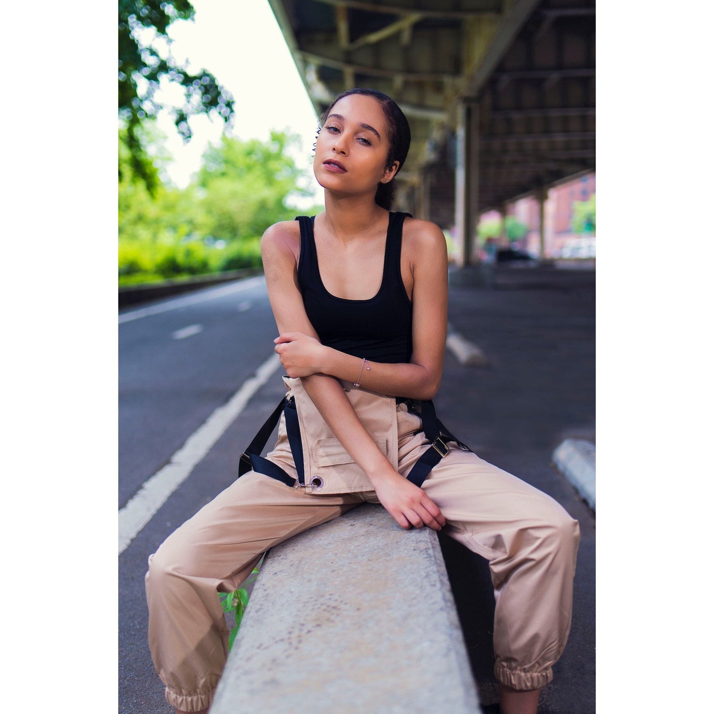 Crystal Adjustable Waist Overall