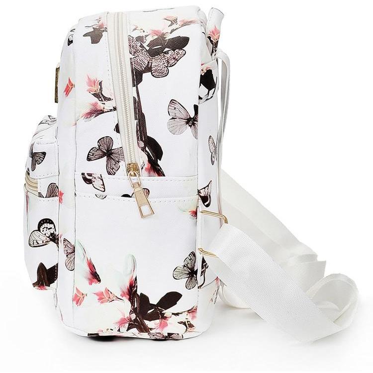 Vintage Flower Print Backpack