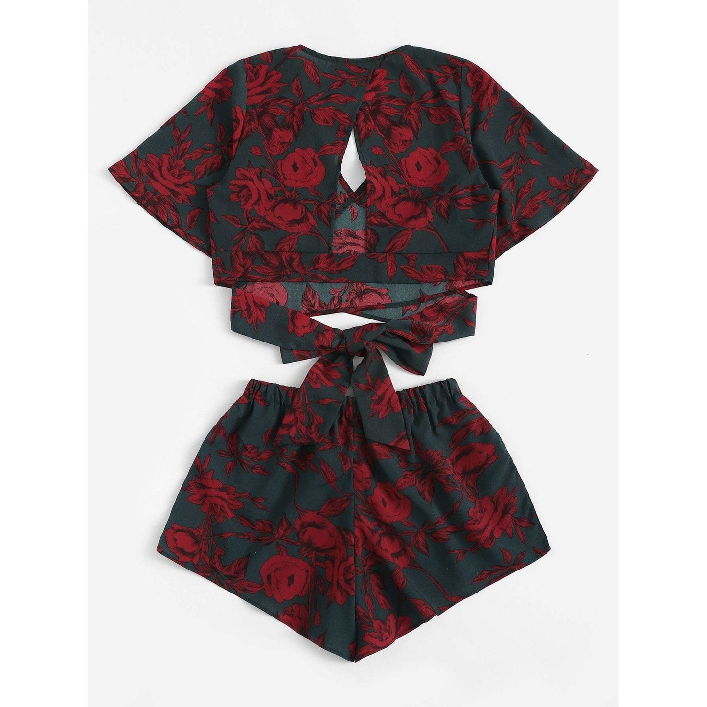 Floral Print Wrap Knot Set