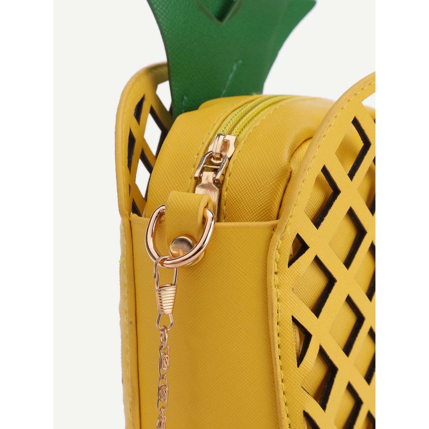 Pineapple Shaped PU Chain Crossbody Bag