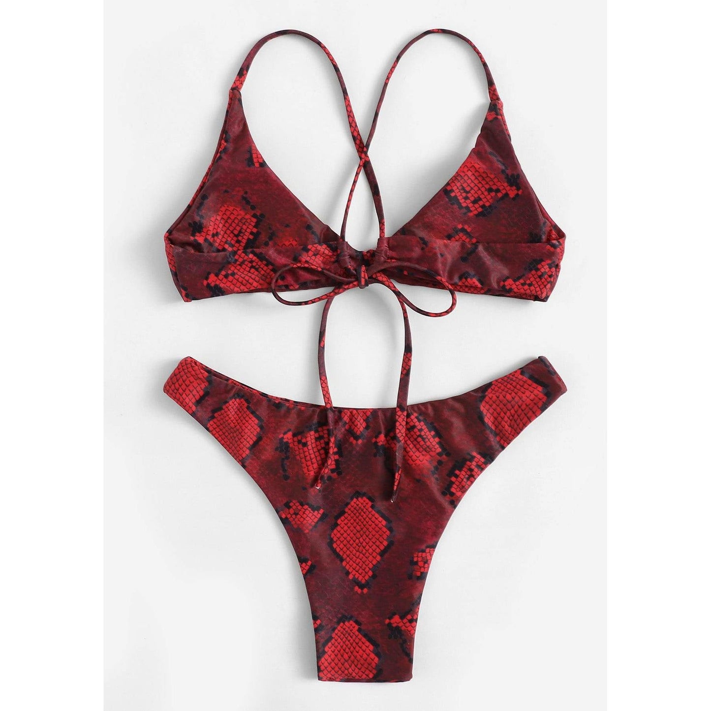 Athena Snakeskin Print Bikini Set