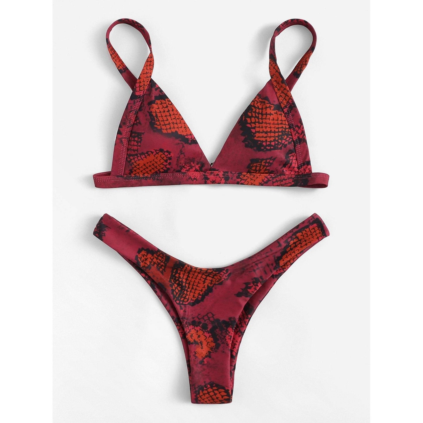 Medusa Snakeskin Print Bikini Set