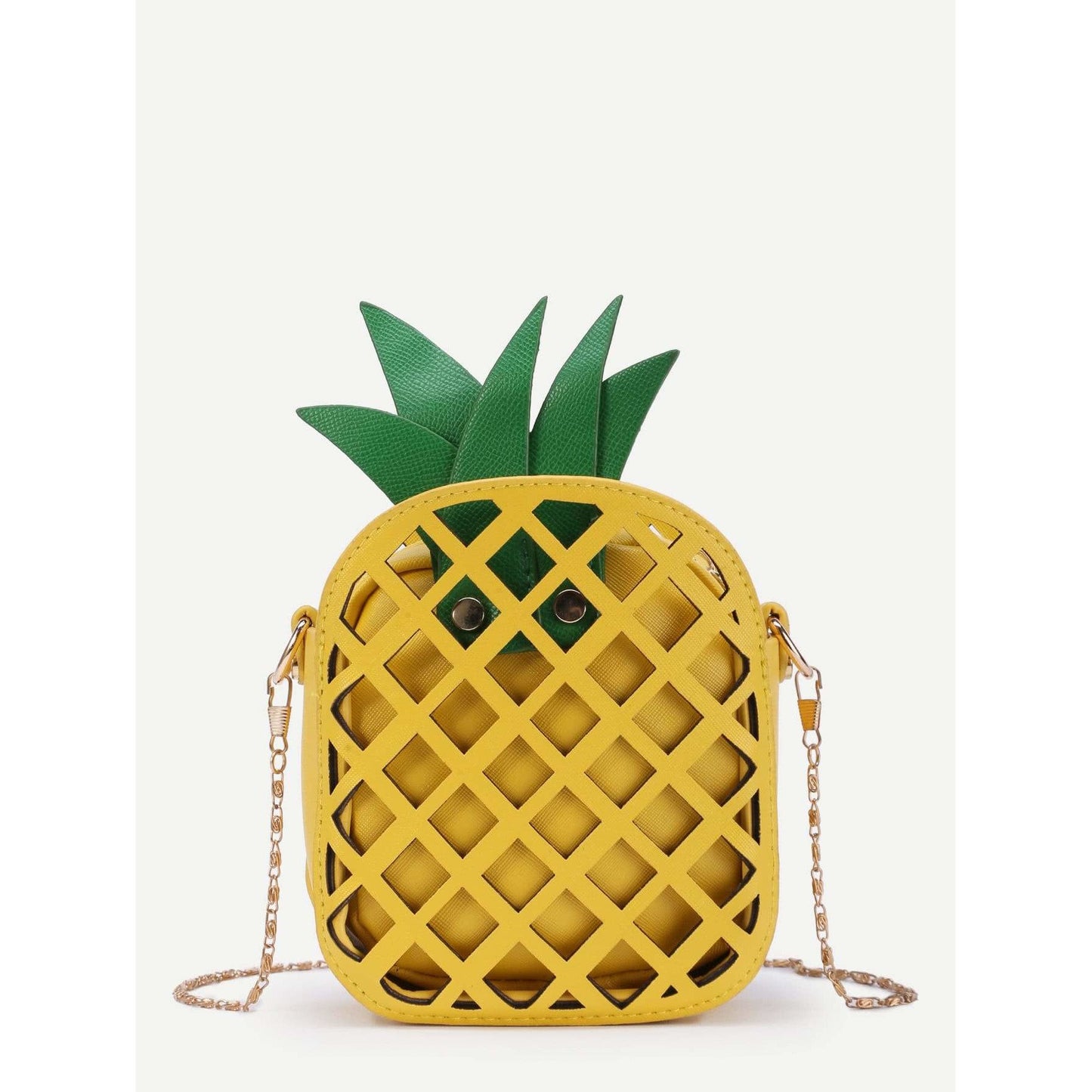 Pineapple Shaped PU Chain Crossbody Bag