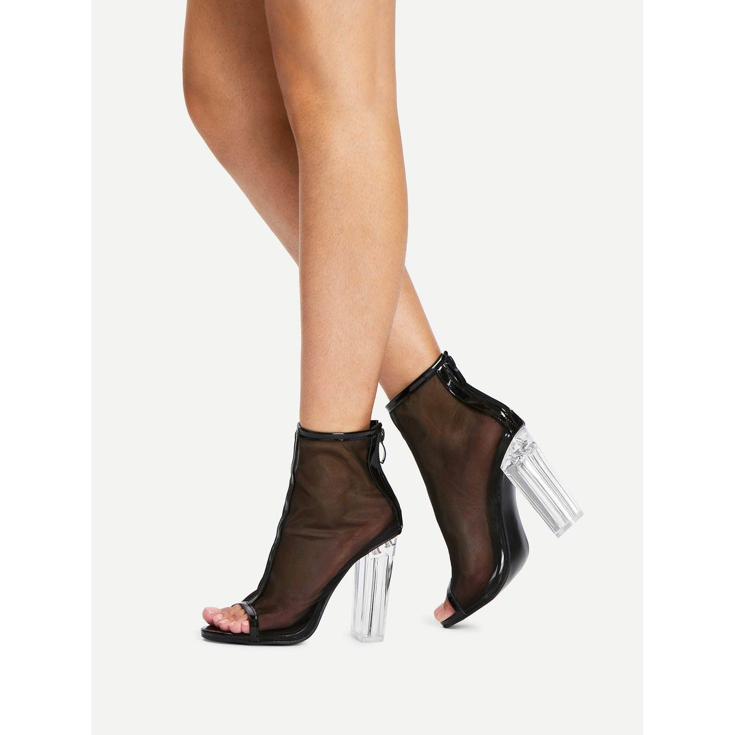 Mesh Clear Heel