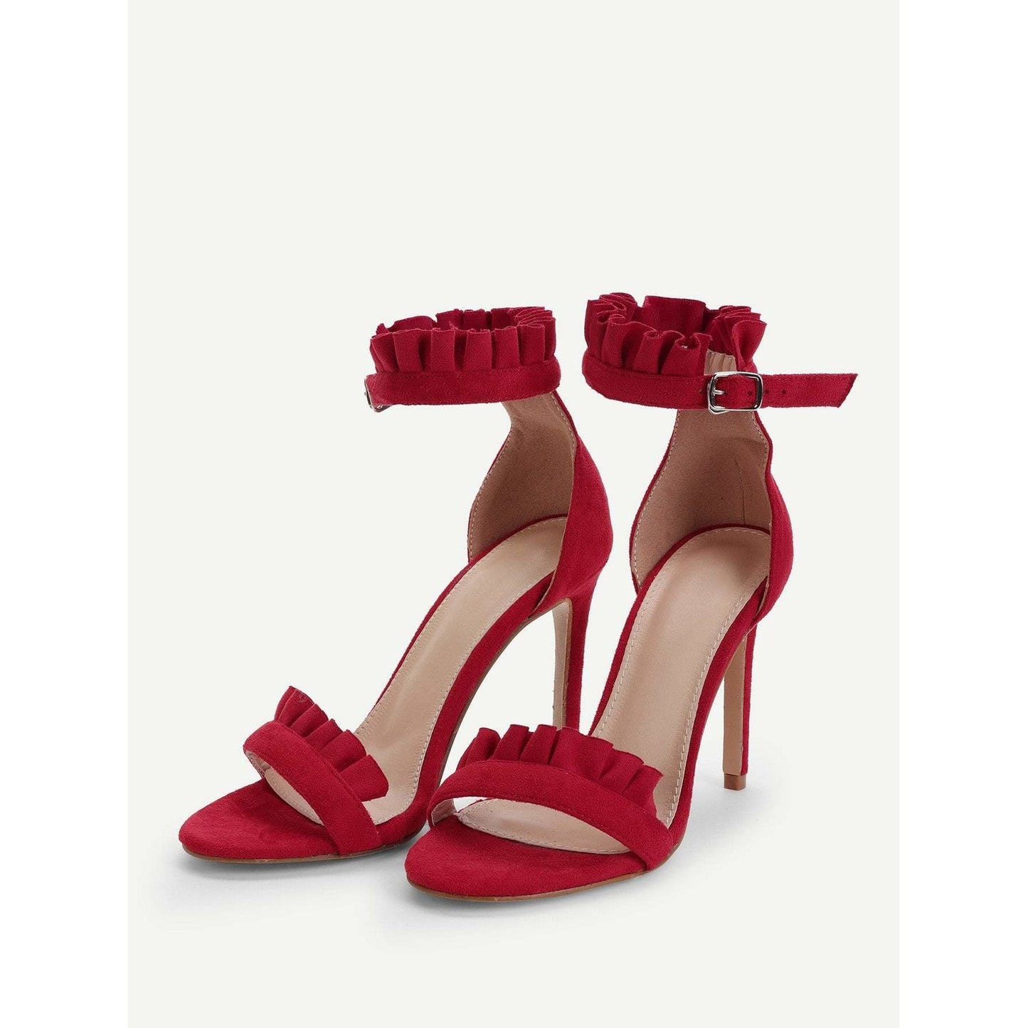 Frill Trim Stiletto Heels