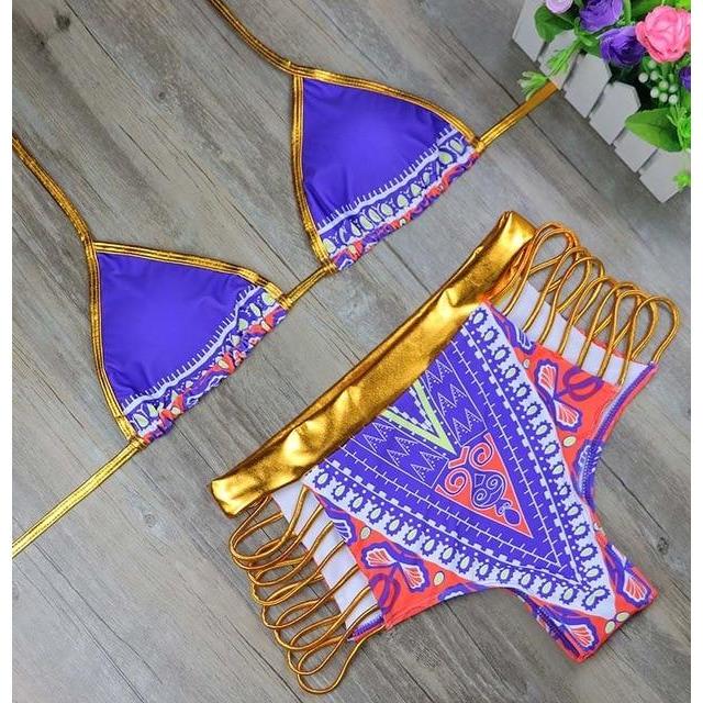 Abeni High Waist Bikini Set