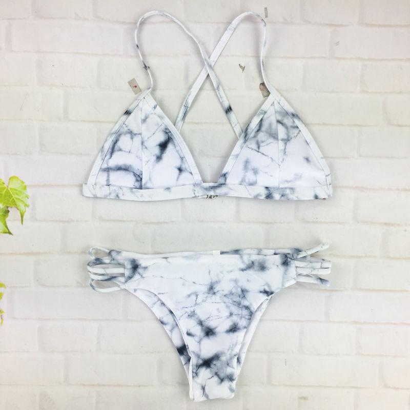 Marble Strapy Micro Bikini