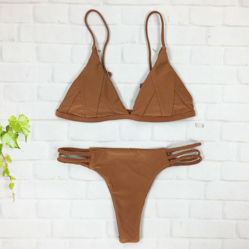 Coffee Brown Bikini Set